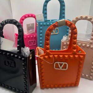 VSR49 "V" Jelly your choice of colors purse